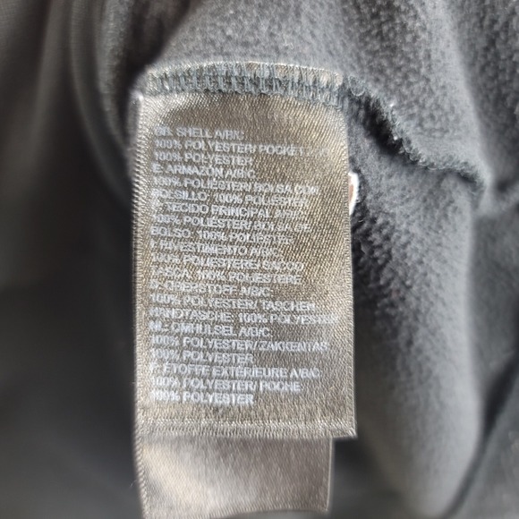 North Face Pullover Sweater Black Womens Large 1/4 Zip Jacket Long Sleeve Fleece - Picture 9 of 13